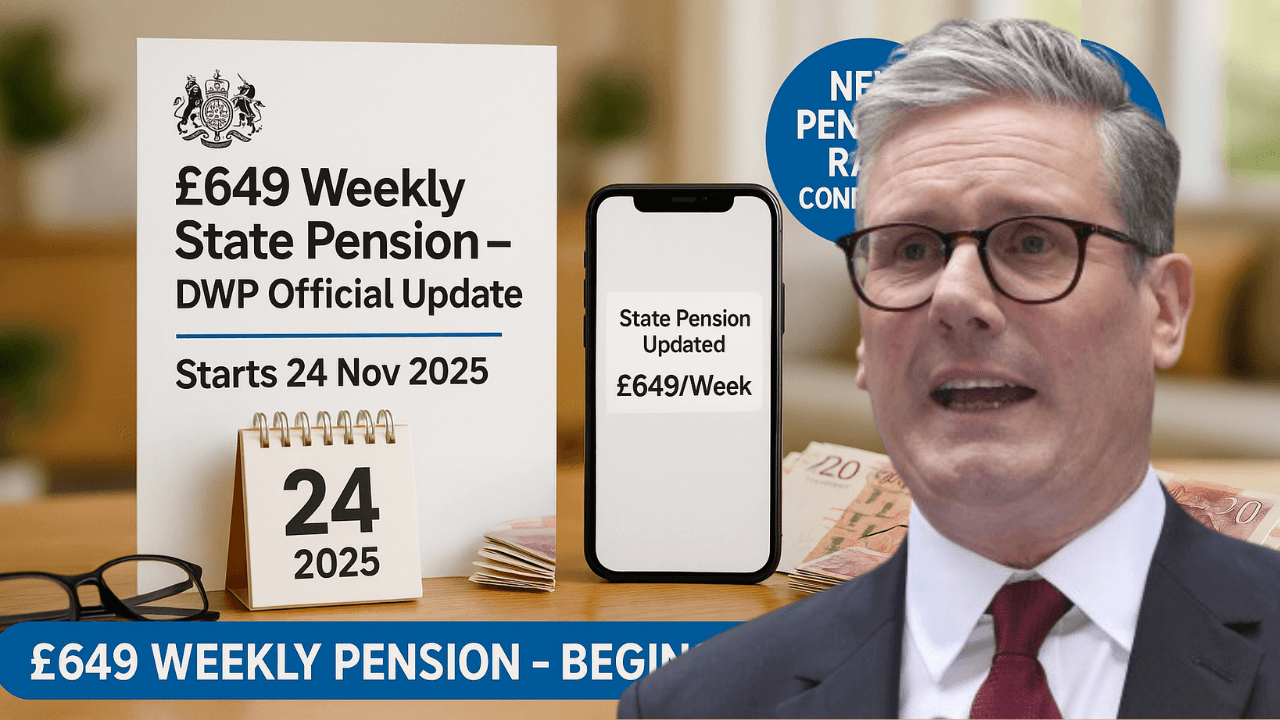 DWP Announces £649 Week State Pension Starting 24 November 2025