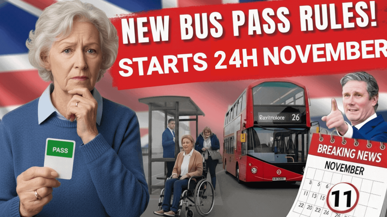 UK Bus Pass Rules Change from 24th November 2025 – Full Details